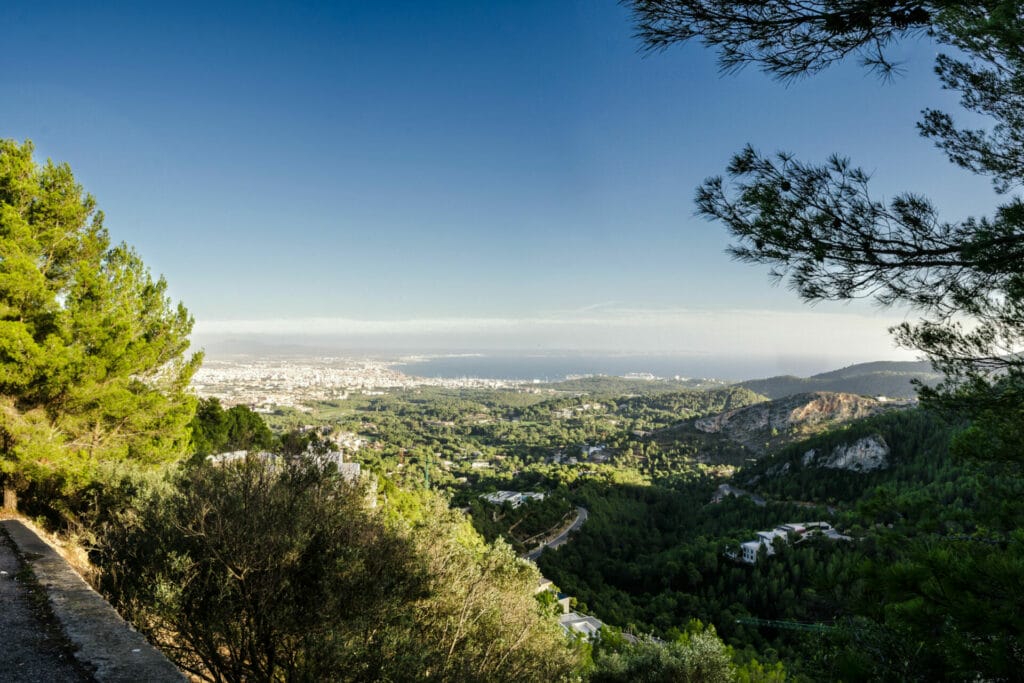 Blick über Son Vida auf Mallorca