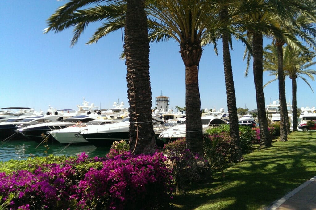 Luxusyachten am Yachthafen Puerto Portals