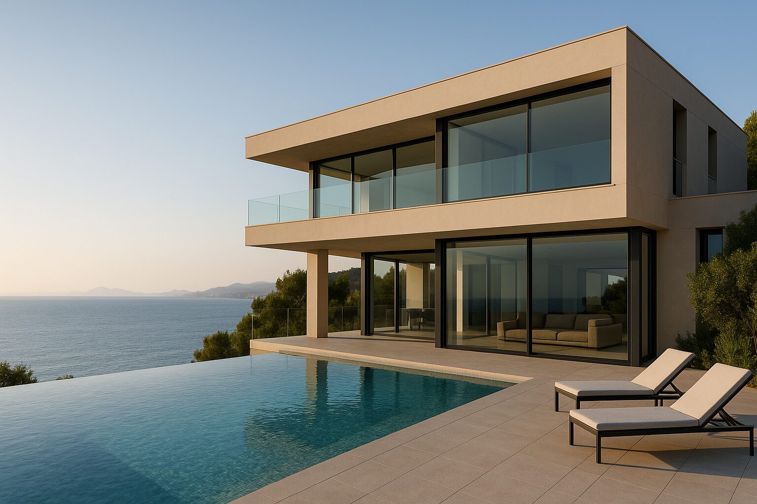 Ki generiertes Bild einer Villa in Alcudia