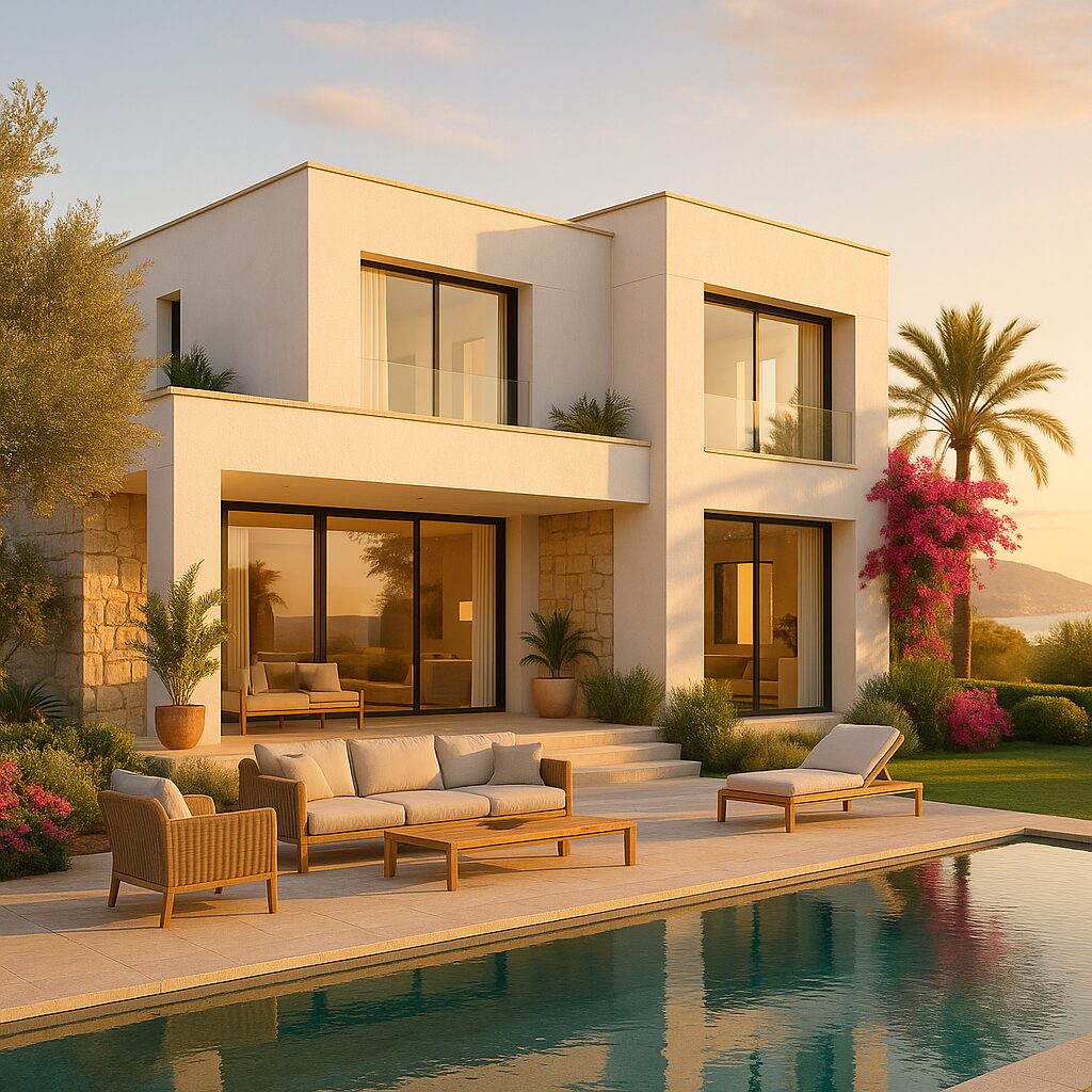 Ki generiertes Bild von einer Villa in Calvia