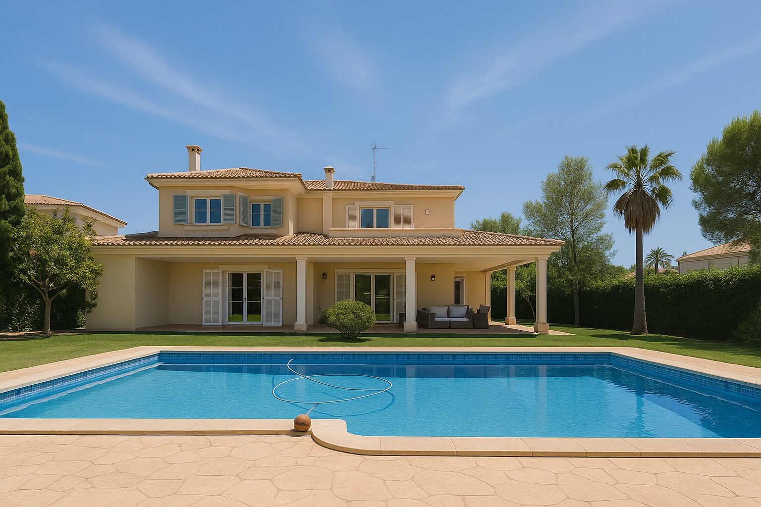 KI generierte Villa in Llucmajor