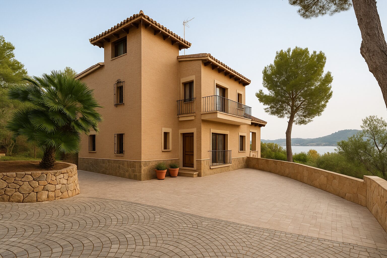 KI generiertes Bild einer Immobilie in Paguera