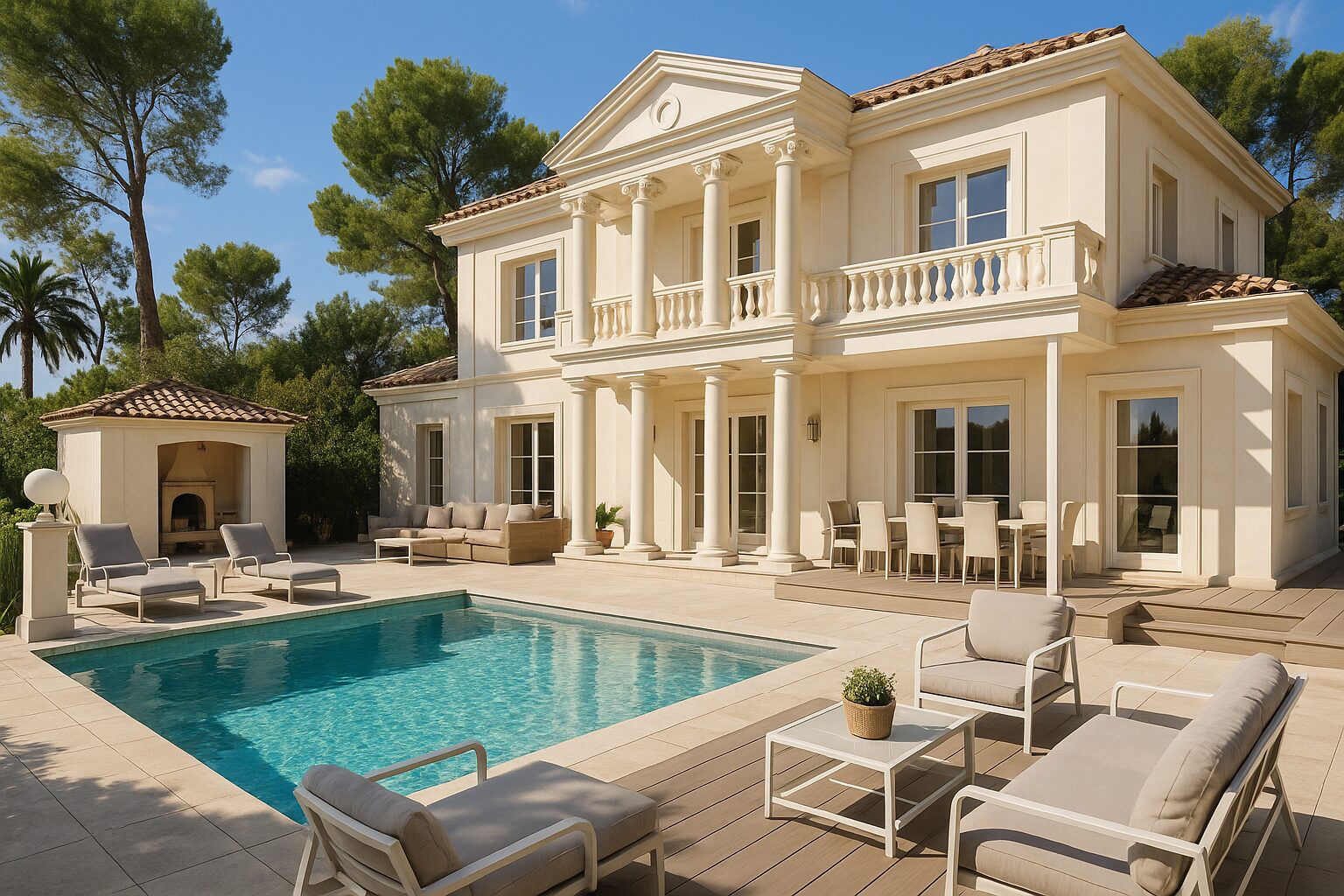 KI generiertes Bild einer Immobilie