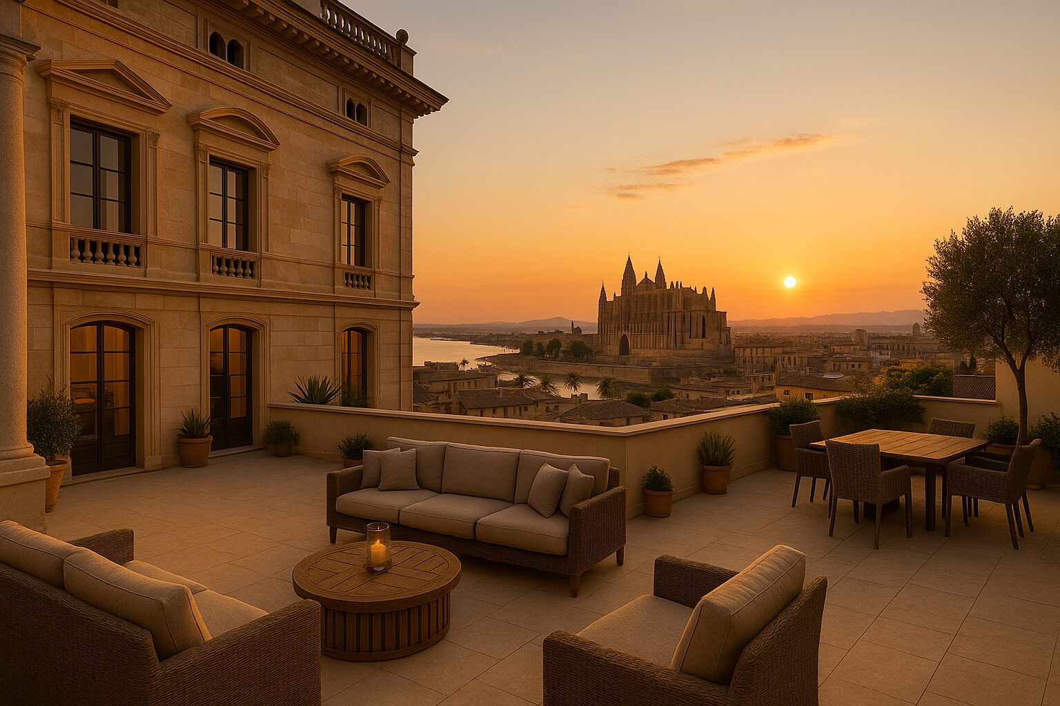 KI generiertes Bild eines Herrenhauses in Palma