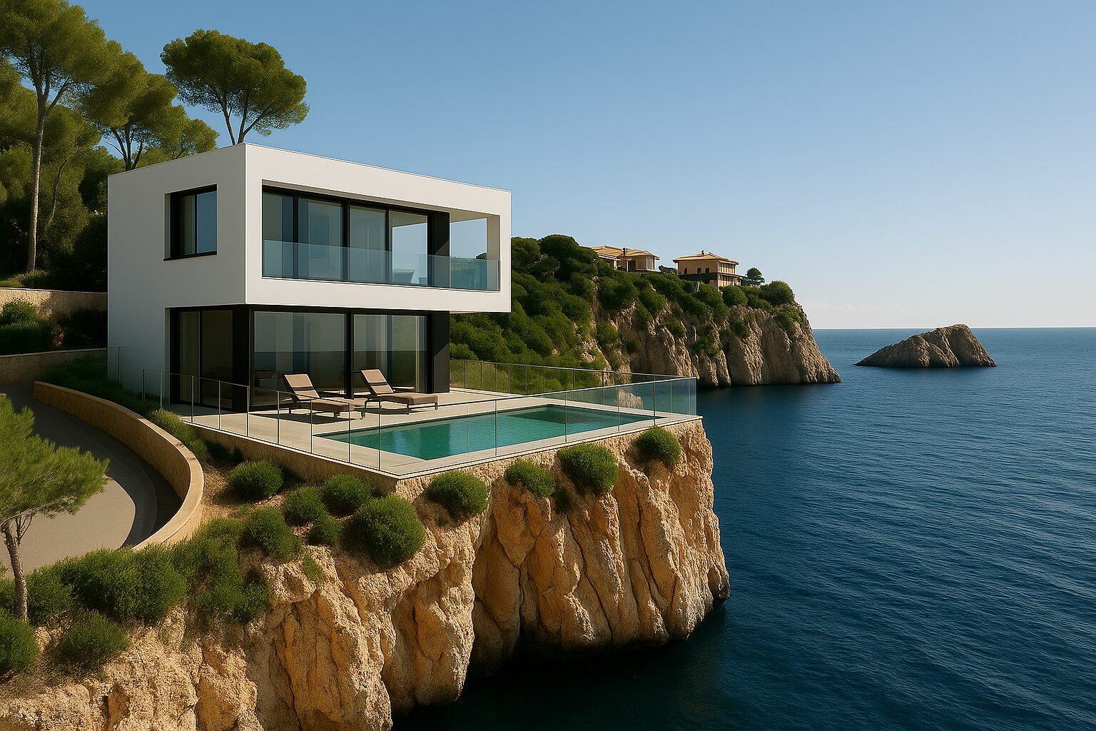 KI generiert einer Villa in Santa Ponsa