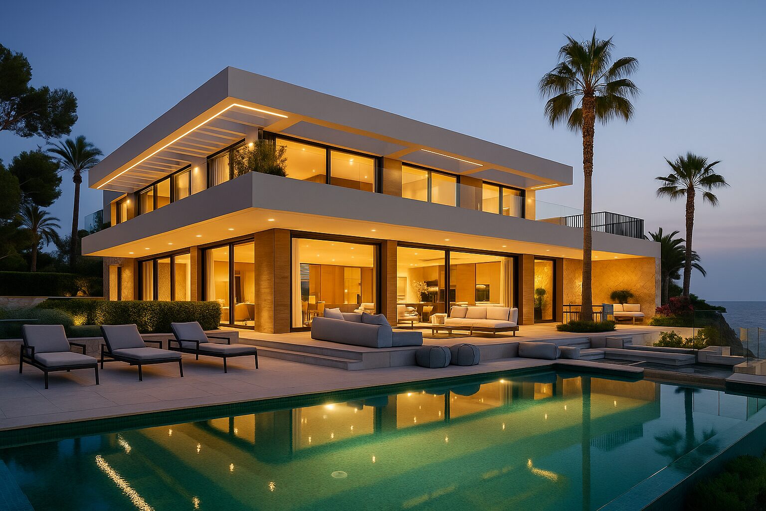 KI generiert einer Villa in Santa Ponsa